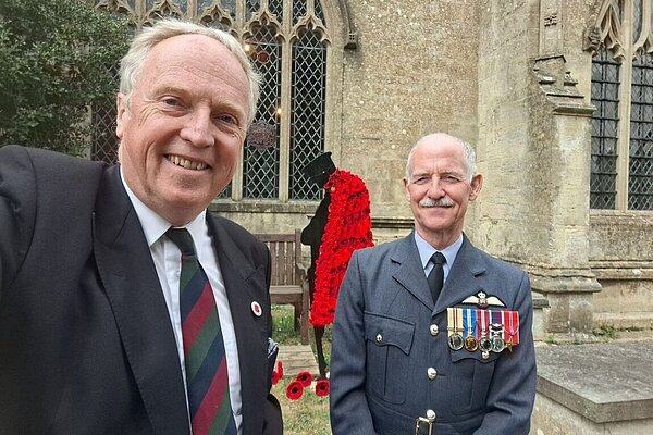 Brian at VE day