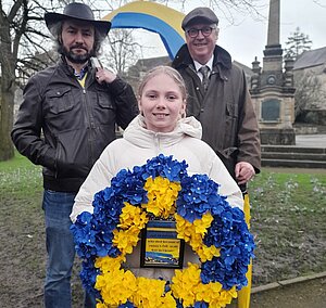 Brian and Martin supporting Ukraine