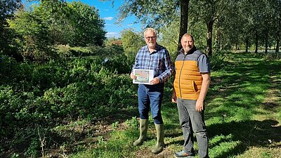 Brian looking at flood prevention strategies