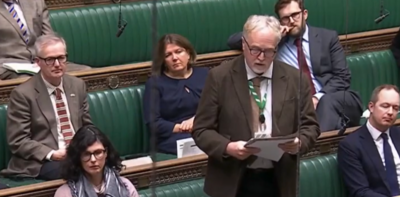 Brian speaking in parliament