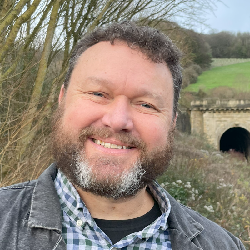 Phil Chamberlain in front of Box Tunnel