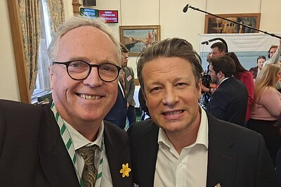 Brian with Jamie Oliver