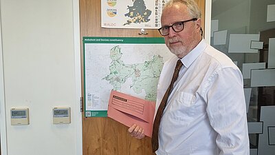 Brian in his office