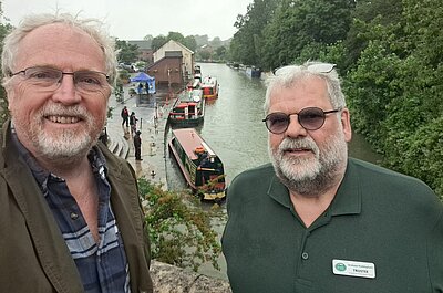 Brian with a canal volunteer