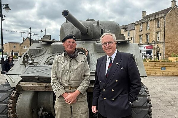Brian at VE day