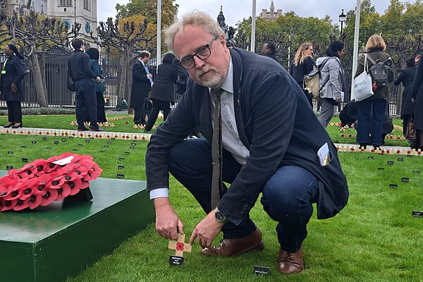 Brian with the poppy