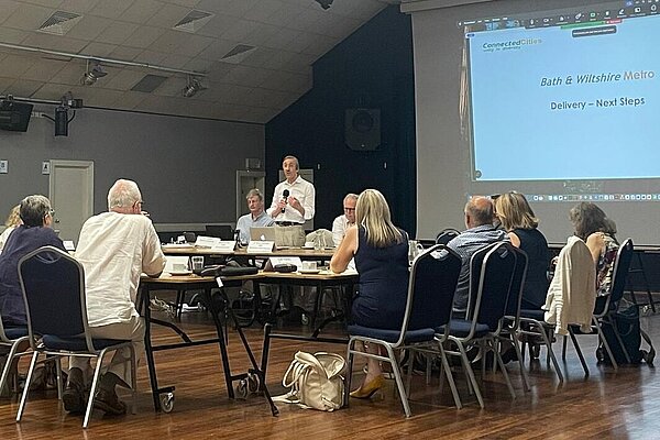 Brian at the Bath Wiltshire Metro meeting