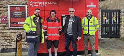 Brian at the Melksham Post Office