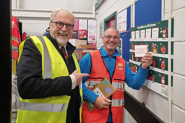 Brian at the BoA postal sorting office
