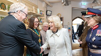Brian with Queen Camilla