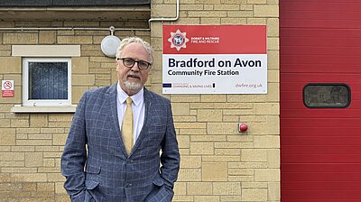 Brian outside the BoA fire station