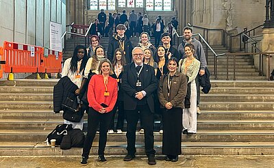 Melksham Oak students in Parliament